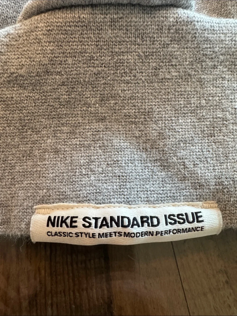 Nike Light Gray Crewneck Sweatshirt with White Swoosh